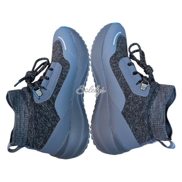 Vessi Stormburst High Womens 6 Peak Black Waterproof DymaTex Knit Sneaker Boot - Picture 9 of 13